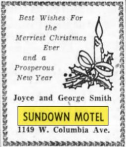Sundown Motel (Sun Down Motel) - Dec 1958 Merry Christmas